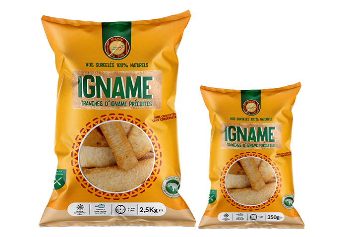 Frites d'ignames surgelés